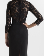 Black lace dress