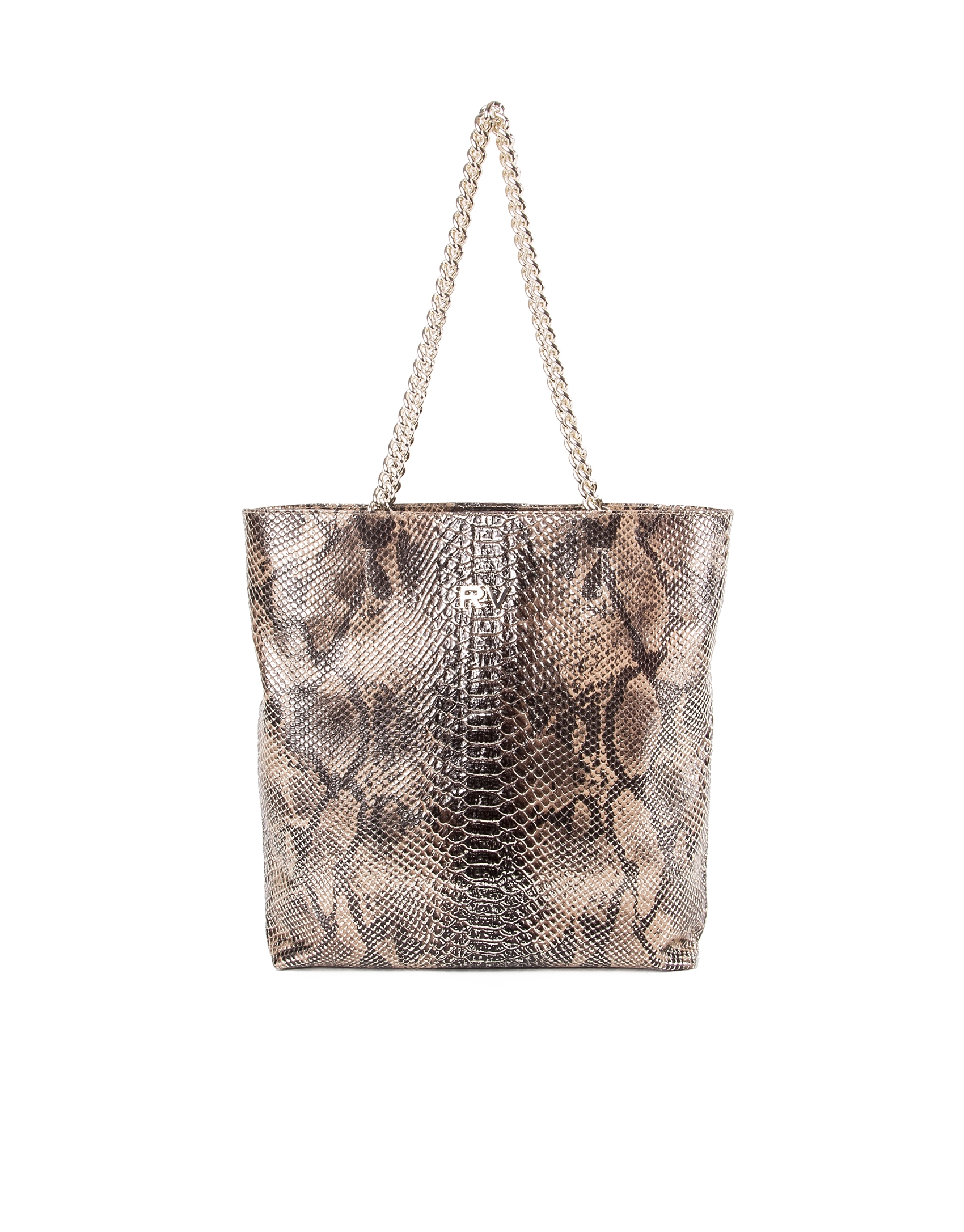 Python print leather shopping bag 