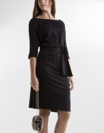 Black dress with Japanese sleeves