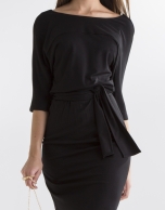 Black dress with Japanese sleeves