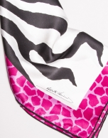 Fuchsia zebra scarf