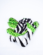 Green zebra scarf