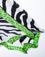 Green zebra scarf