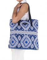 Aztec print shopping bag