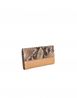 Color block cowhide billfold