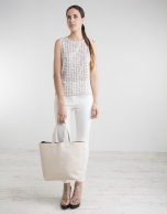 White Uve shopping bag