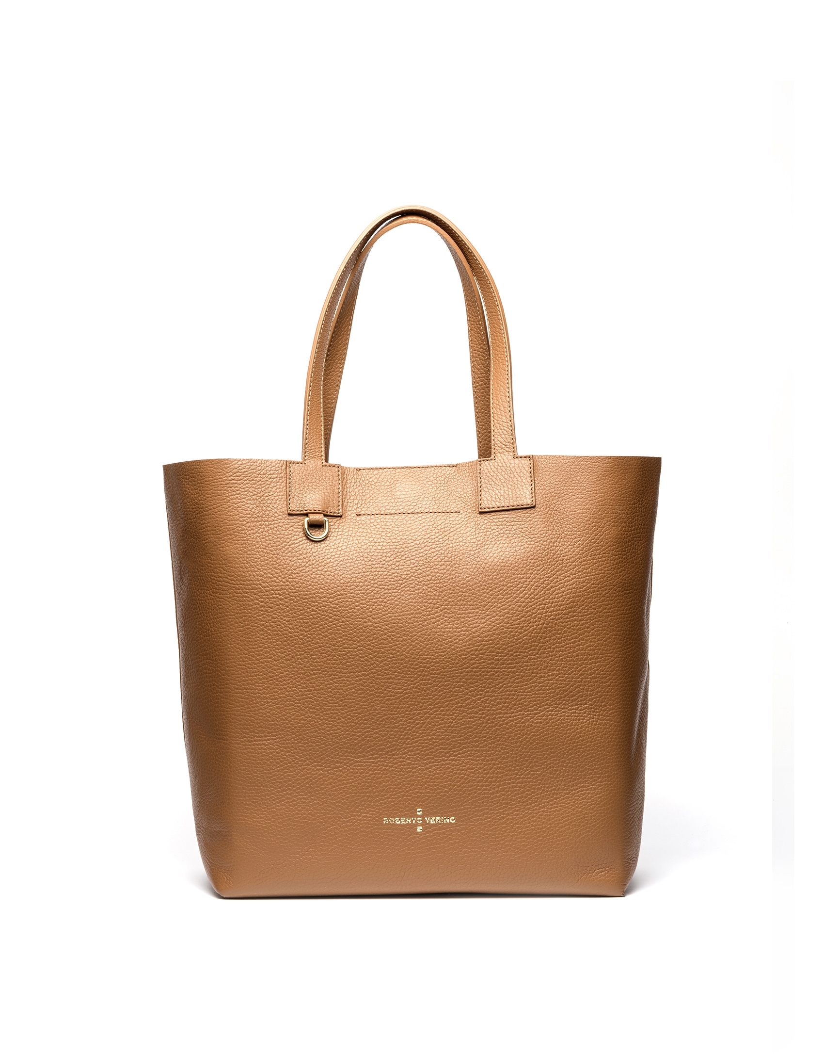 Tan leather Uve shopping bag