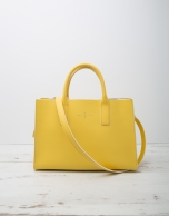 Yellow Montpellier shopping bag