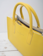 Yellow Montpellier shopping bag