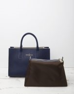 Blue Montpellier shopping bag