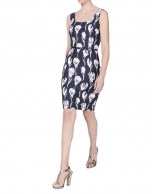 Vestido jacquard estampado floral