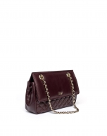 Bolso shoulder piel burdeos Ghauri