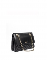 Black leather Ghauri shoulder bag