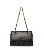 Black leather Ghauri shoulder bag