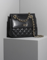 Black leather Ghauri mini shoulder bag