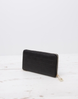 Black billfold with logo