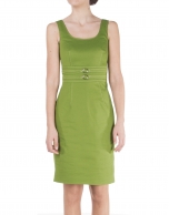 Green sleeveless dress 