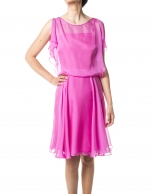 Fuchsia chiffon dress