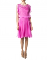 Fuchsia chiffon dress