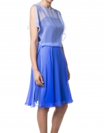 Blue chiffon dress