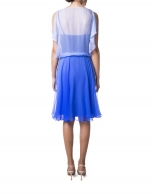 Blue chiffon dress