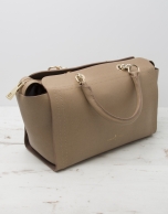 Bolso Satchel Romeo camel