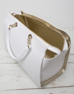 White Romeo satchel bag