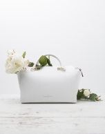 White Romeo satchel bag