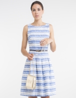 Blue print dress