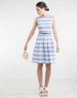 Blue print dress