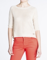 Boat neck sweater