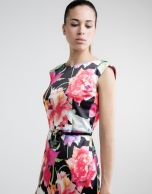 Vestido recto estampado floral