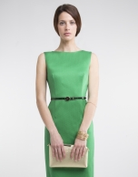 Green straight dress