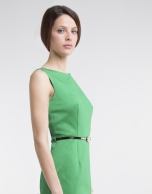 Green straight dress