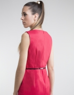 Vestido recto rojo