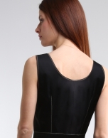 Black zippered dress