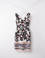 Print V neck dress