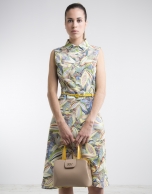 Print shirtwaist dress