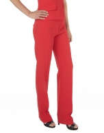 Red straight pants