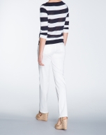 Sailor striped sweater with round neck 