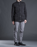 Black tracksuit jacket with four pockets 