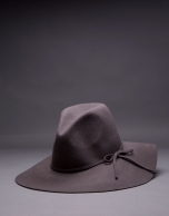 Gray felt hat 