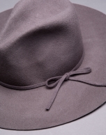 Gray felt hat 