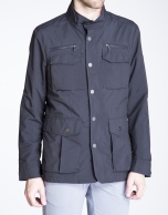 Navy blue track jacket with four pockets 