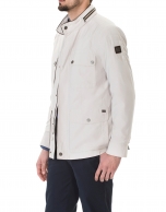 Stone windbreaker with four pockets