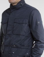 Parka cuatro bolsillos marino