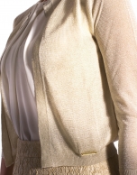 Fine knit gold jacket 