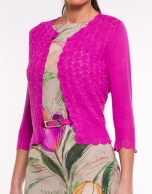 Viscose openwork sweater 