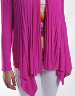 Viscose sweater with shawl collar