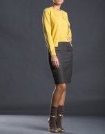 Mustard knit jacket